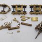 Generic Brass S Scale Steam Locomotive & Tender Kit EX