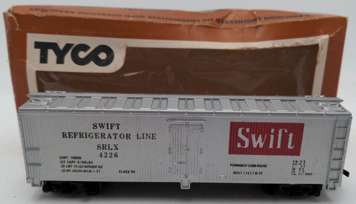 Tyco 329A:250 HO Swift Line Refrigerator Car #4226 EX/Box