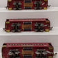 Lionel 710S Vintage O Orange Tinplate Passenger Cars: 710, 710 & 712