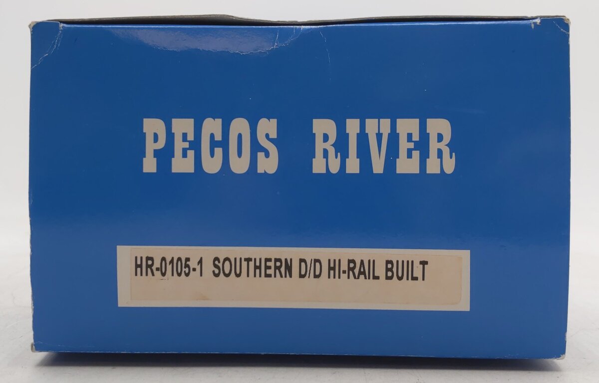 Pecos HR-0105-1 O Gauge Custom Southern Double Door Hi-Rail Boxcar - 3 Rail EX/Box
