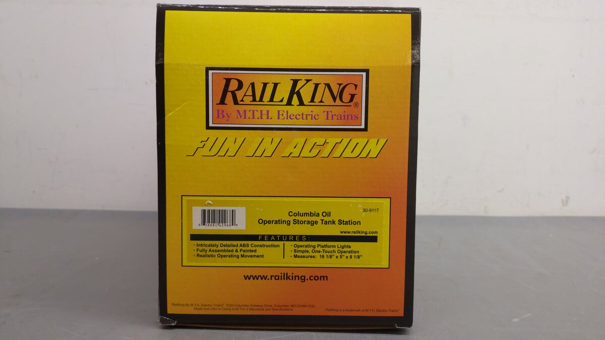 MTH 30-9117 O Gauge Columbia Oil Storage Station EX/Box