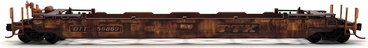 Micro-Trains 13565062 N TTX Weathered 70' Husky Stack Well Car w/48' Well #56869 LN/Box