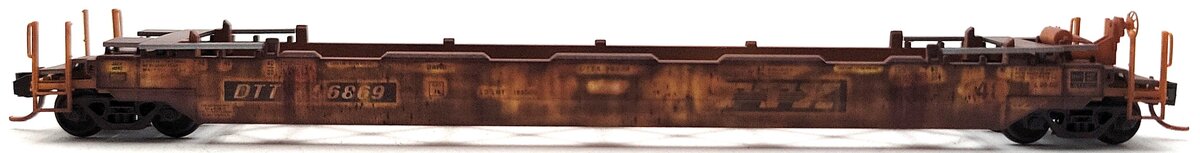 Micro-Trains 13565062 N TTX Weathered 70' Husky Stack Well Car w/48' Well #56869 LN/Box