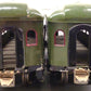 Ives Vintage Standard Gauge Olive Green Passenger Cars: 184, 186 [2]