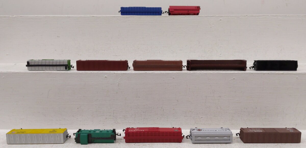 Atlas & Others N Scale Assorted Freight Cars [12] VG/Box