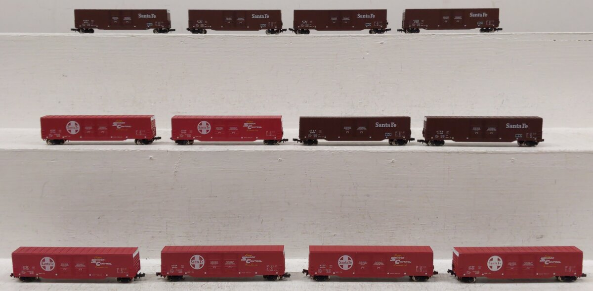 Con-Cor 0001-5551 N 60' Santa Fe 12 Car Boxcar Set EX/Box