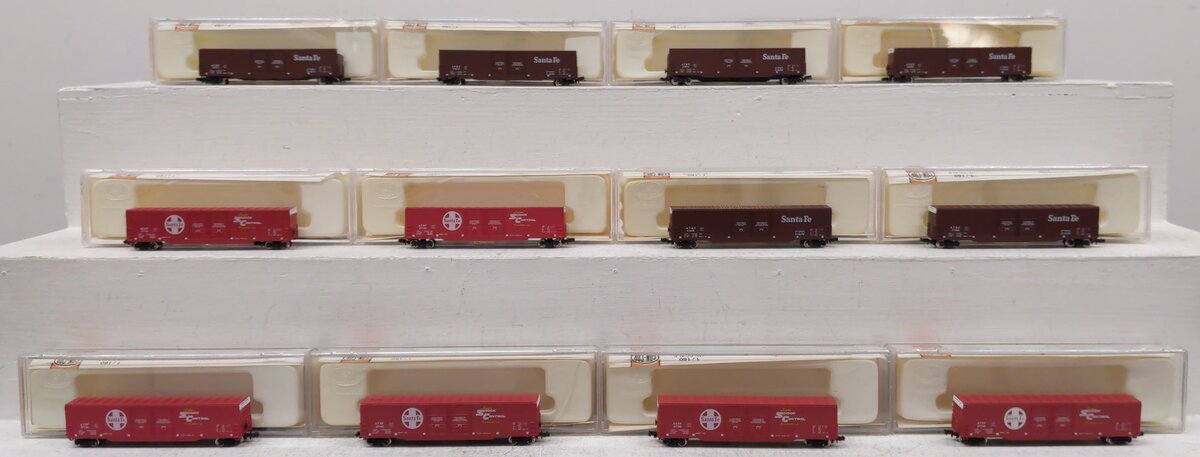 Con-Cor 0001-5551 N 60' Santa Fe 12 Car Boxcar Set EX/Box