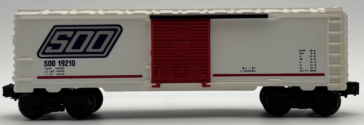 Lionel 6-19210 O Gauge Soo Line Boxcar EX/Box