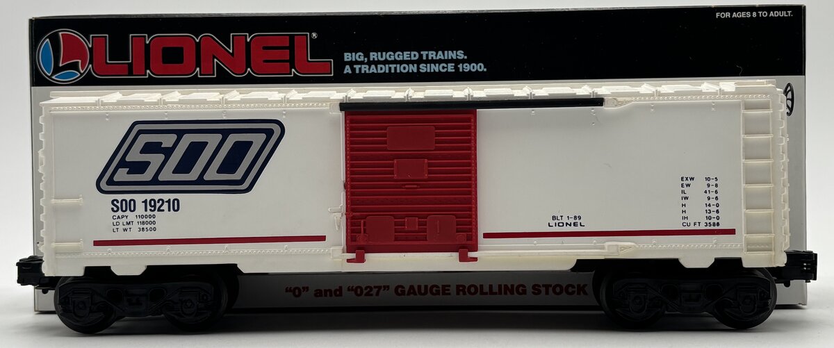 Lionel 6-19210 O Gauge Soo Line Boxcar EX/Box