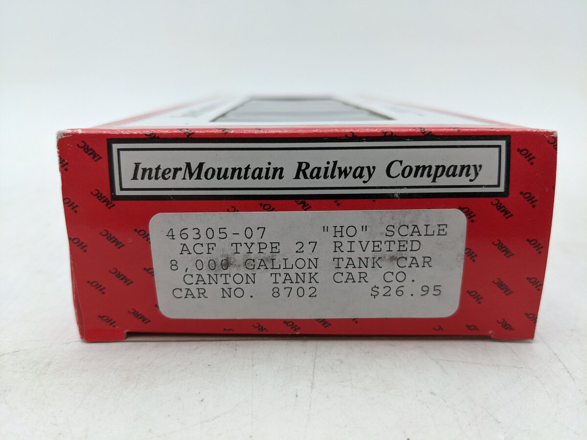 InterMountain 46305-07 HO Canton Company 8000 Gallon Tank Car EX/Box