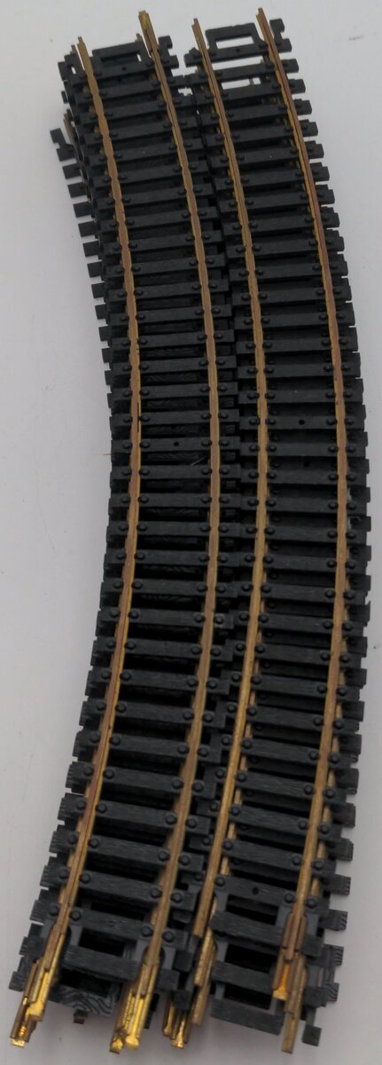 Yugoslavia HO Scale 9" Cruved Brass Curved Tracks [14] VG