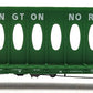 Micro-Trains 05300010 N Burlington Northern Centerbeam Bulkhead Flat Car #624463 LN/Box