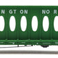 Micro-Trains 05300010 N Burlington Northern Centerbeam Bulkhead Flat Car #624463 LN/Box