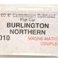 Micro-Trains 05300010 N Burlington Northern Centerbeam Bulkhead Flat Car #624463 LN/Box