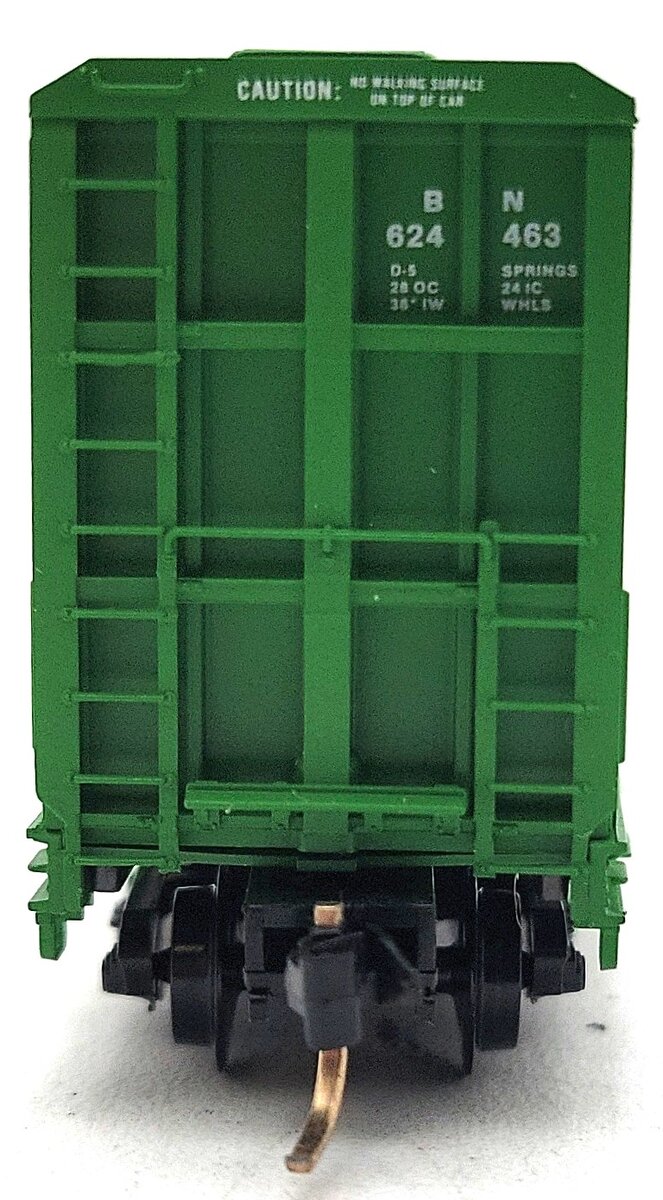 Micro-Trains 05300010 N Burlington Northern Centerbeam Bulkhead Flat Car #624463 LN/Box