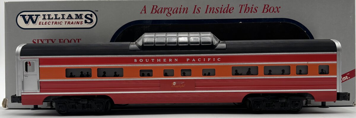 Williams O Gauge Southern Pacific Daylight Vista Dome Passenger Car EX/Box