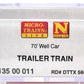 Micro-Trains 13500011 N Trailer Train TTX 70' Husky Stack Well Car #56606 LN/Box