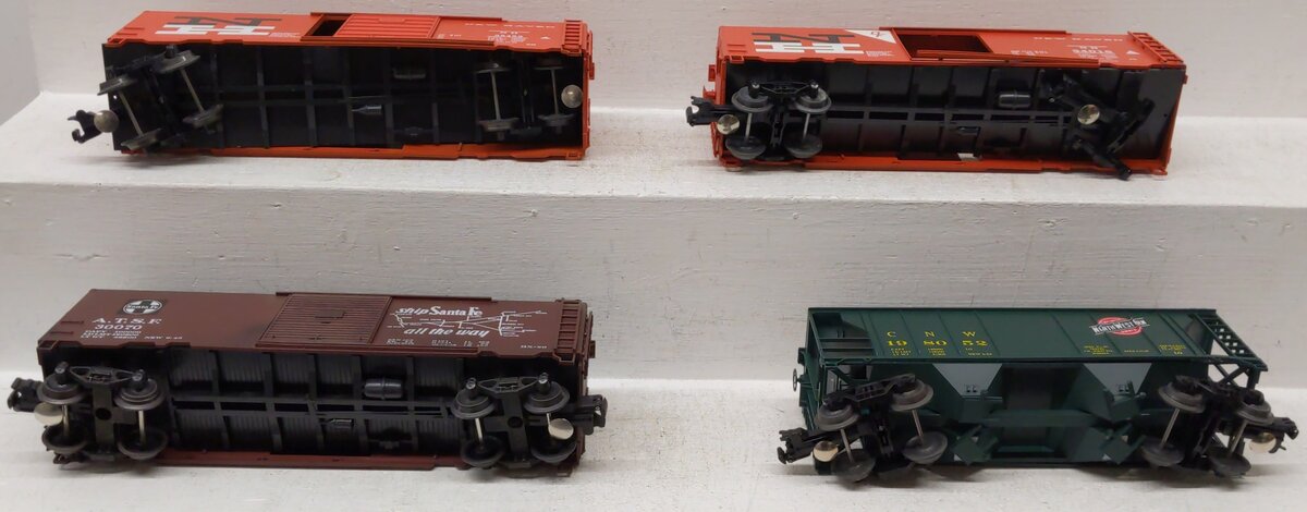 Weaver O Gauge Assorted Freight Cars; 34016, 35452, 30070, 198052, [4]