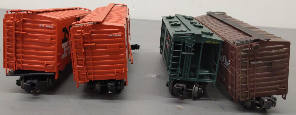 Weaver O Gauge Assorted Freight Cars; 34016, 35452, 30070, 198052, [4]