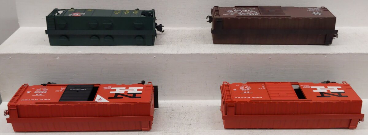 Weaver O Gauge Assorted Freight Cars; 34016, 35452, 30070, 198052, [4]