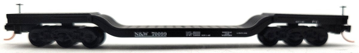 Micro-Trains 10900030 N Scale N&W Heavyweight Depressed-Center Flatcar #70099 LN/Box
