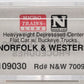 Micro-Trains 10900030 N Scale N&W Heavyweight Depressed-Center Flatcar #70099 LN/Box