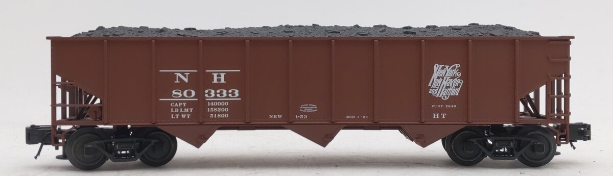Atlas 907-1 O Gauge New Haven AAR 3-Bay 70' Ton Hopper Car #80333 (3 Rail) EX/Box