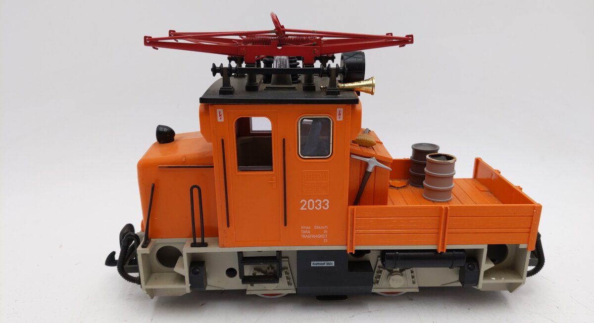 LGB 2033 G Scale Small 0-4-0 Electric Work Train Locomotive #2033 VG