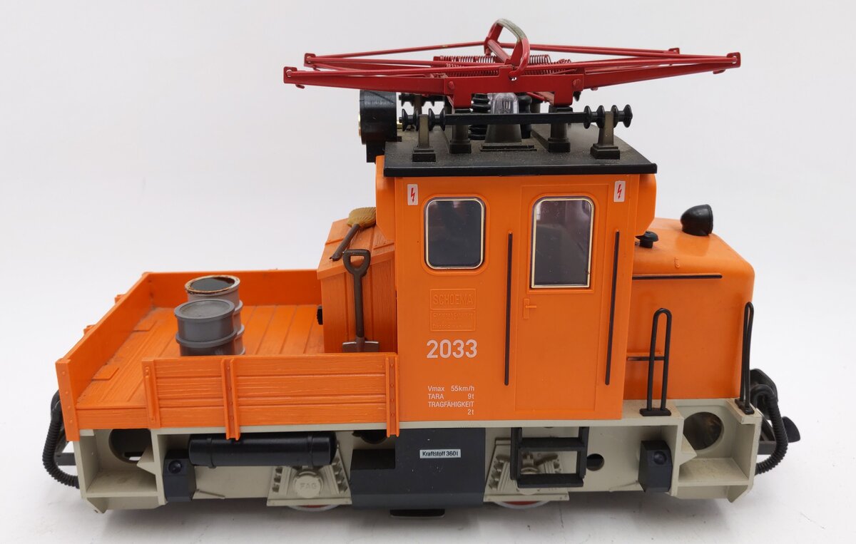 LGB 2033 G Scale Small 0-4-0 Electric Work Train Locomotive #2033 VG