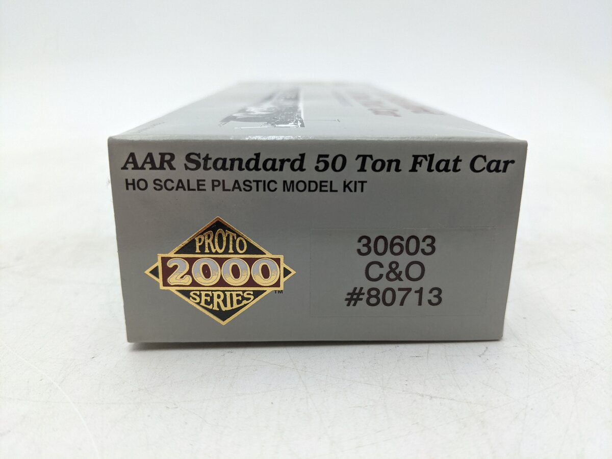 Proto 2000 30603 HO Chesapeake & Ohio 50 Ton Flatcar #80713 EX/Box