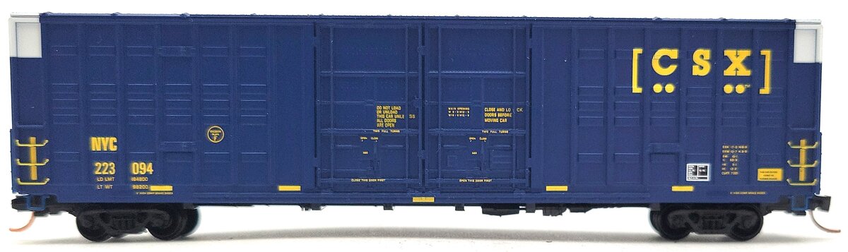 Micro-Trains 10300120 N CSX 60' Excess Height Double Plug Door Boxcar #223094 LN/Box
