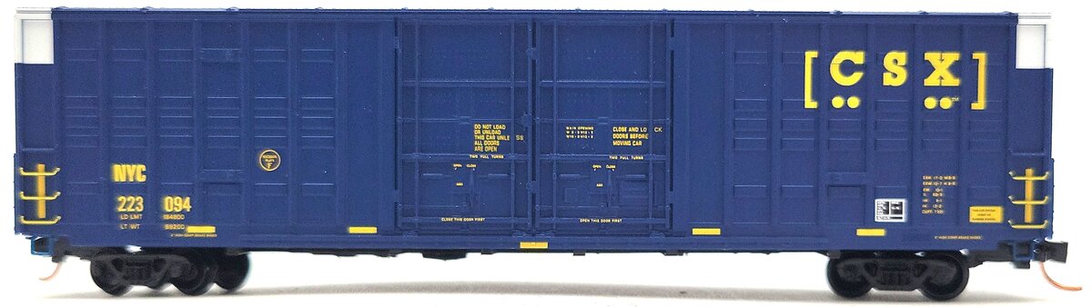 Micro-Trains 10300120 N CSX 60' Excess Height Double Plug Door Boxcar #223094 LN/Box