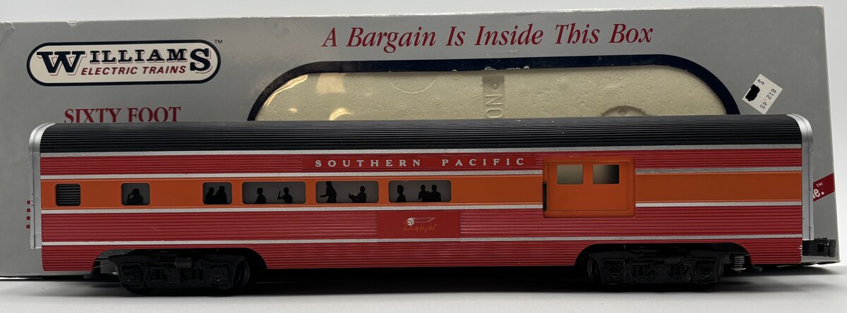 Williams O Gauge Southern Pacific "Daylight" Aluminum Combine Passenger Car EX/Box