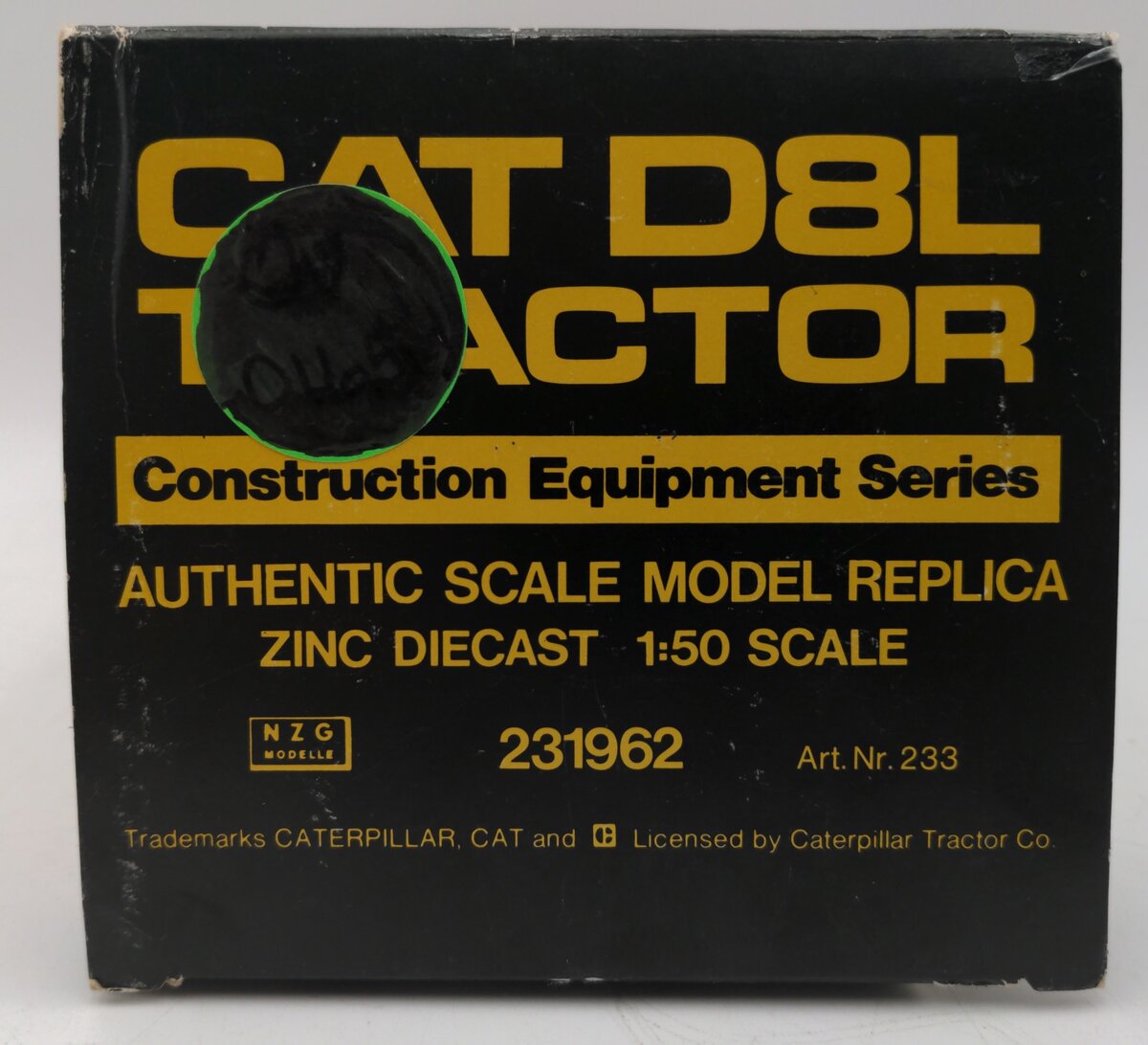 NZG 233 1:50 CAT D8N Track-Type Tractor EX/Box