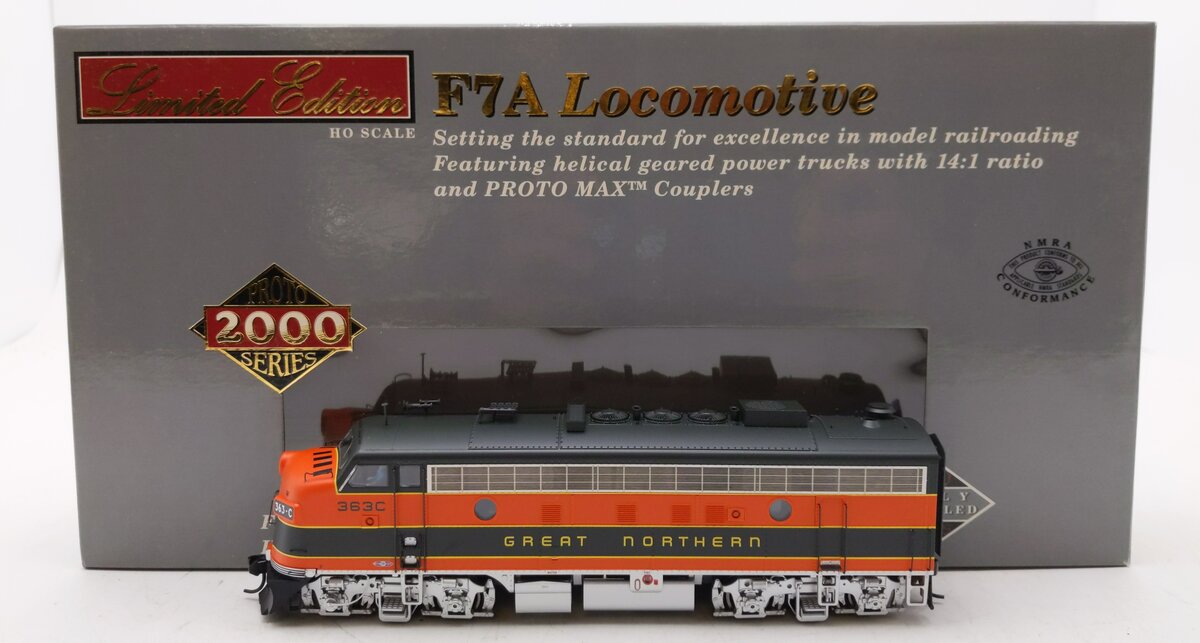Proto 2000 920-40588 HO Scale Great Northern F7A Diesel Locomotive #363-C LN/Box
