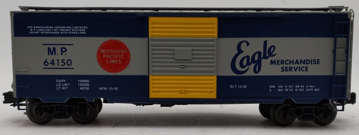 Weaver 64151 Missouri Pacific Boxcar 3-Rail EX/Box