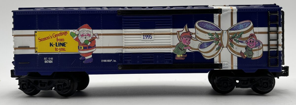 K-Line K647404 1995 Christmas Boxcar VG