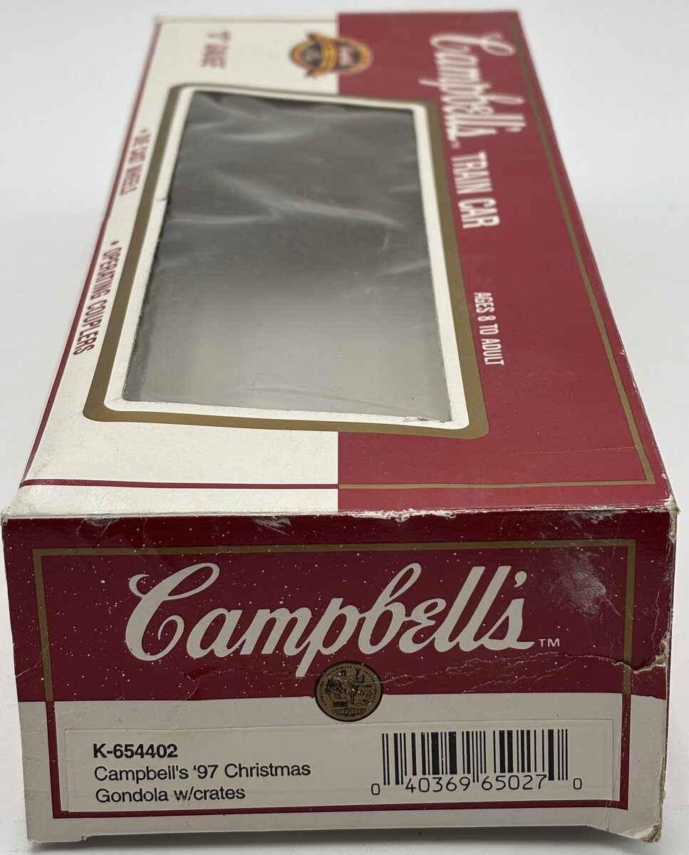 K-Line K654402 Campbells 1997 Christmas Gondola EX/Box