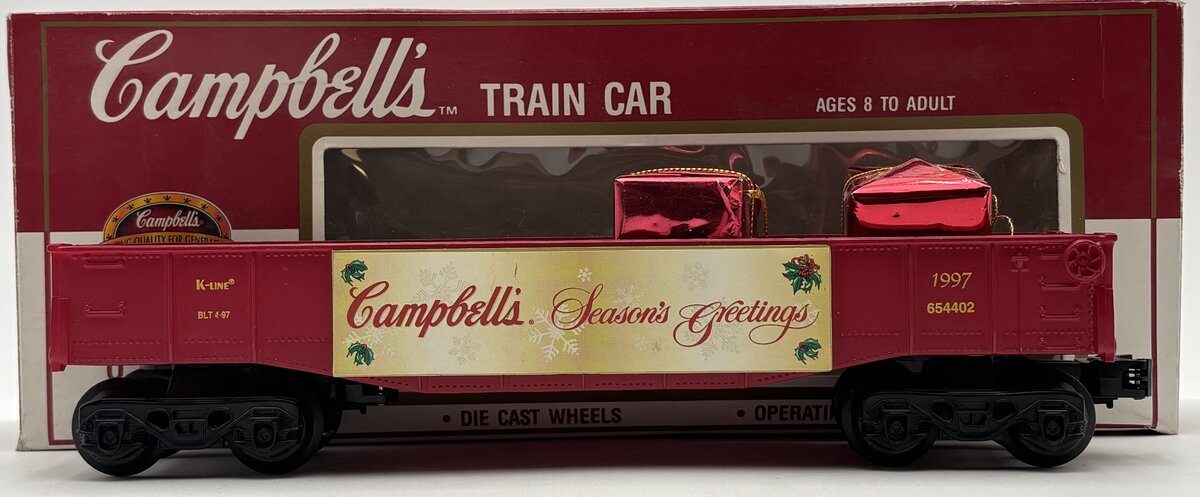 K-Line K654402 Campbells 1997 Christmas Gondola EX/Box