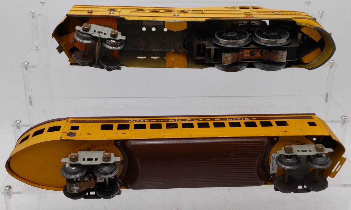 American Flyer 1684 Vintage O UP Diesel Locomotive and Observation Car