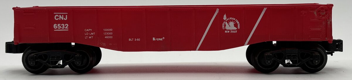 K-Line K6532 O Gauge CNJ Classic Gondola Without Crates VG/Box