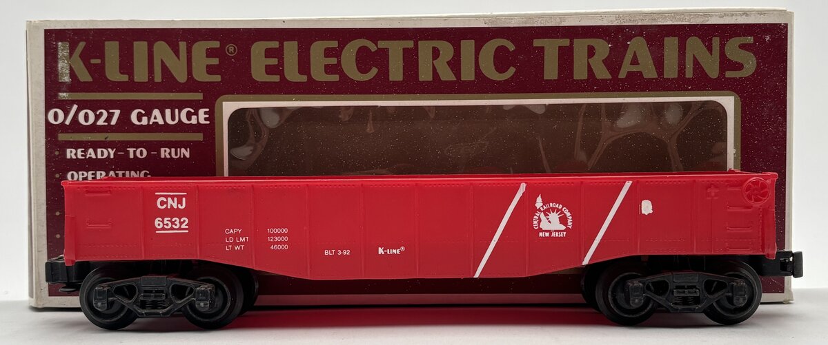 K-Line K6532 O Gauge CNJ Classic Gondola Without Crates VG/Box
