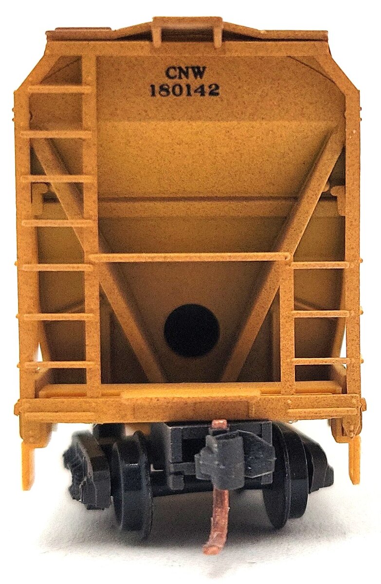 Micro-Trains 09451410 N Scale Weathered CNW/UP 3-Bay Covered Hopper #180332 EX/Box