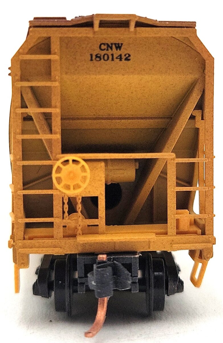 Micro-Trains 09451410 N Scale Weathered CNW/UP 3-Bay Covered Hopper #180332 EX/Box