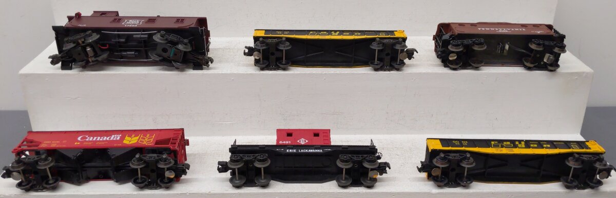 Assorted O Freight Cars K-624701, K-6528, 6-9162, 6-6491, 6-17603 [6] VG