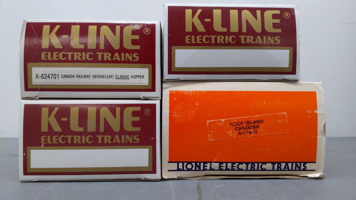 Assorted O Freight Cars K-624701, K-6528, 6-9162, 6-6491, 6-17603 [6] VG