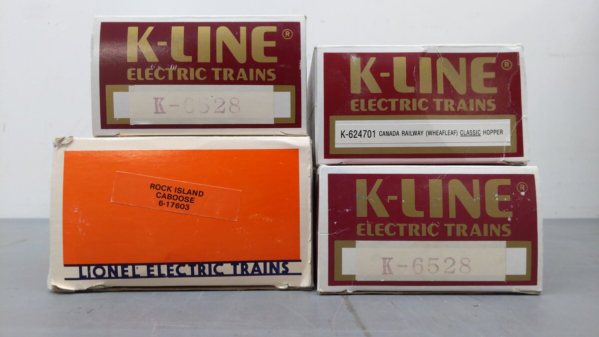Assorted O Freight Cars K-624701, K-6528, 6-9162, 6-6491, 6-17603 [6] VG