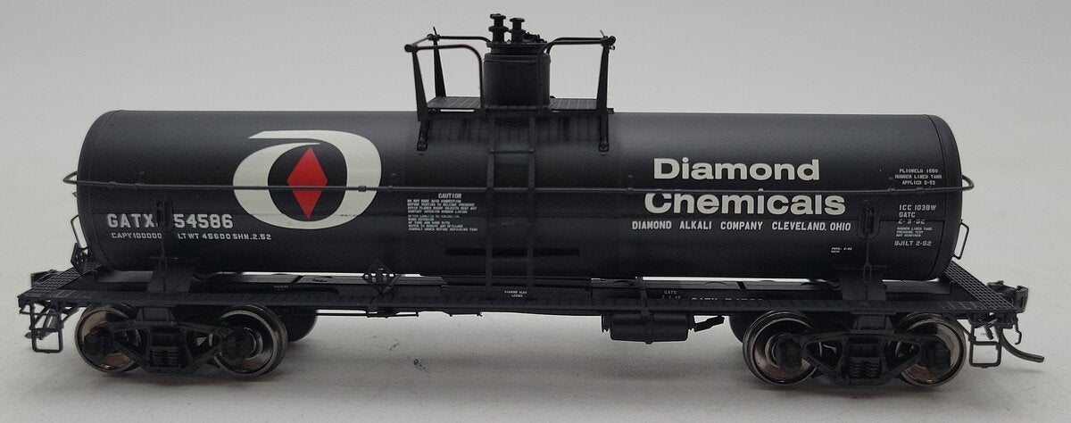 Tangent 13014-03 HO GATX Diamond Chemicals Single Dome Tank Car #54586 EX/Box