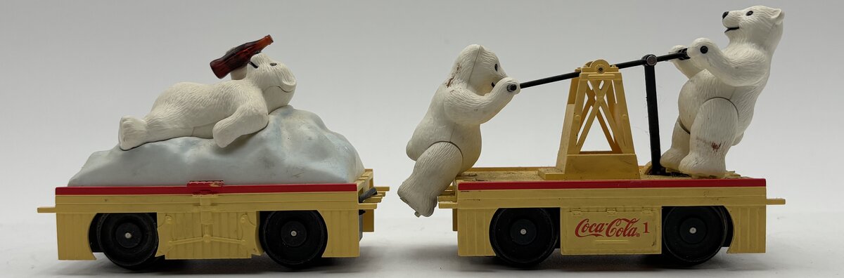 K-Line O K2625-02 Coca Cola Polar Bear Handcar & Trailer VG/Box