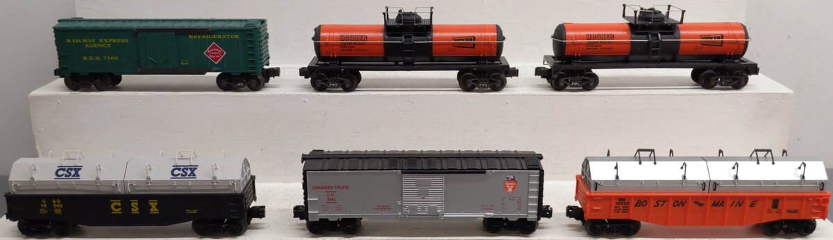 Assorted O Freight Cars K-6323, K-7502, 6-9442, 6-16353, 6-16342 [6] EX/Box
